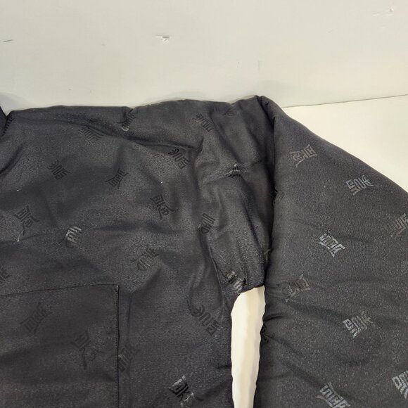 Vintage Plum Blossom Asian Chinese Jacket Black Mens Size Medium - Picture 4 of 12